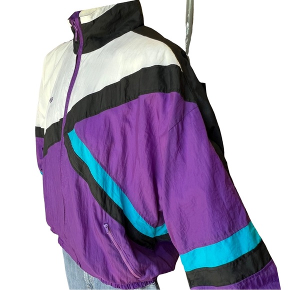 VTG OLEG CASSINI Colorblock Windbreaker Jacket, Designer jacket - Picture 3 of 10